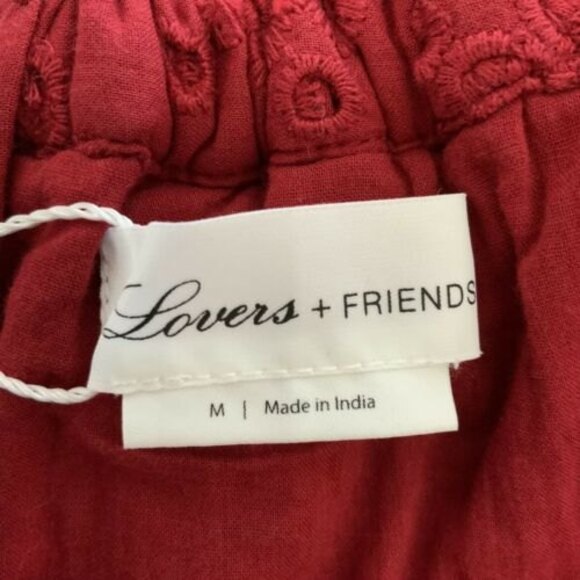 Lovers + Friends Naya Off The Shoulder Jumpsuit One Piece Deep Red M - Picture 3 of 12